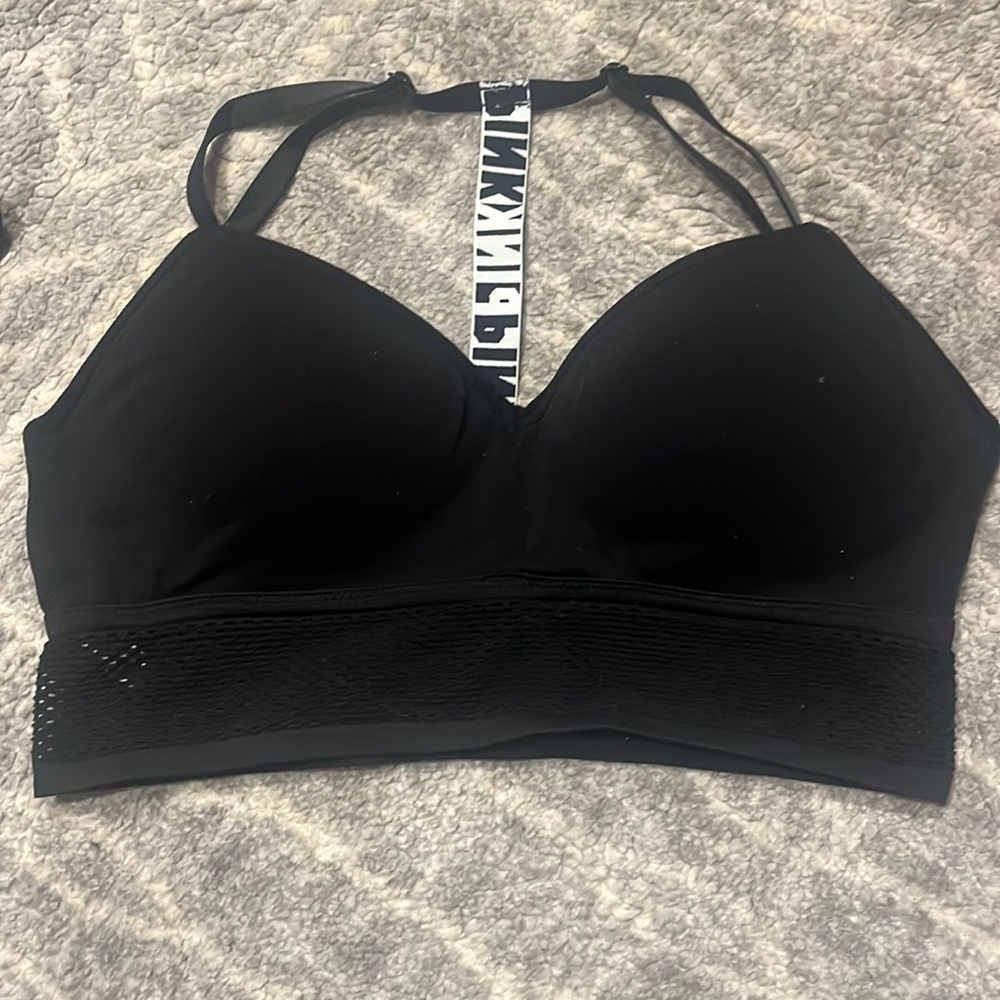 Pink Sports Bra Size Large